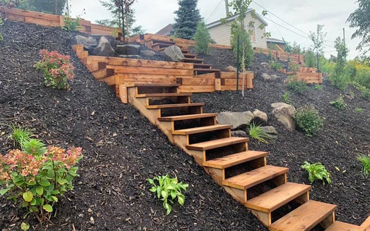 Paysagement escalier